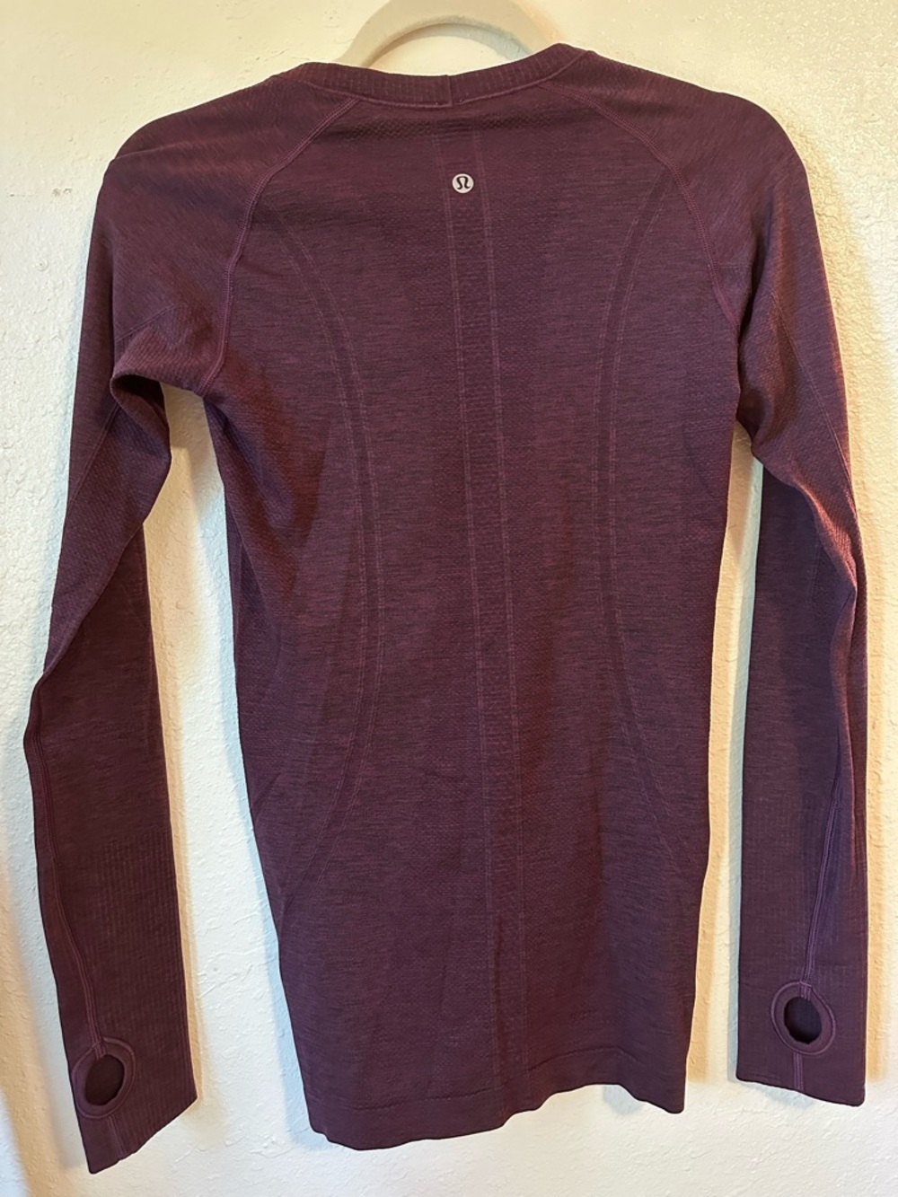 Lululemon- Swiftly Tech Long Sleeve in Heathered Dashing Purple Sz 6 - Picture 5 of 8